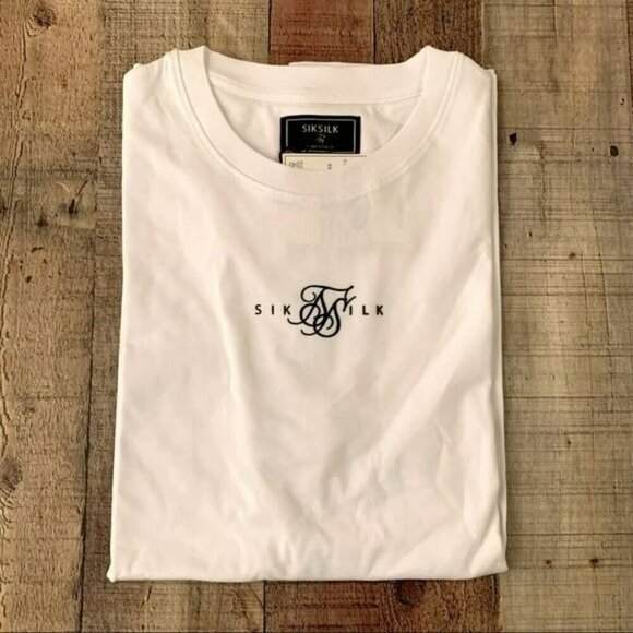 Siksilk short sleeve basic core tee in white - M - Picture 1 of 9